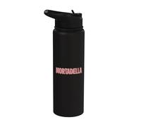 Mortadella Scritta Bold Rosa Stainless Steel Insulated Water Bottle