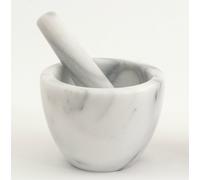 Mortaio a Tazza Marmo Bianco White Marble Mortar Home Cucina 12x12cm