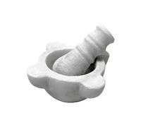 Mortaio Classico Pestello Marmo Bianco Carrara Marble Mortar Design Home Ø 8cm