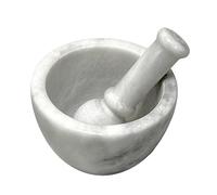 Mortaio con Pestello in Marmo Bianco Carrara Marble Mortar Design Home Ø 10cm