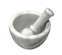 Mortaio con Pestello in Marmo Bianco Carrara Marble Mortar Design Home Ø 10cm
