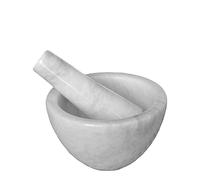 Mortaio con Pestello in Marmo Bianco Carrara Marble Mortar Design Home Ø 8cm