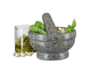 Mortaio con pestello Macina spezie Utensile da cucina 3,2 kg Antiscivolo