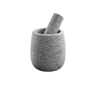Mortaio con Pestello Set di mortaio e pestello resistente scolpito a mano dal macinino for spezie in granito Molcajete per Pesto o Spezie