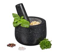 Mortaio con pestello Utensile da cucina Accessorio per salse 300 ml Nero