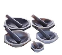 Mortaio e pestello in agata naturale da 30 mm, 50 mm, 70 mm, 100 mm, 110 mm, 120 mm, 150 mm, 160 mm, 200 mm for macinazione in laboratorio (dimensioni: diametro interno 80 mm)(Inner DIA 40mm)