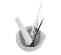 Mortaio e Pestello in Ceramica, Strumento per Spezie e Farmacia | Piccolo Formato, Acciaio Inossidabile, Facile da Pulire, per Macinare Medicine e Mescolare Aromi