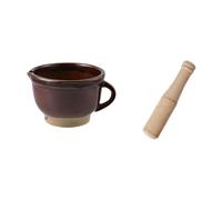 Mortaio e pestello set riutilizzabile in ceramica macinatura per pepe di