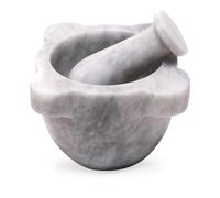 Mortaio Genovese Pestello in Marmo Marble Mortar with Pestle Home Decor D.10cm