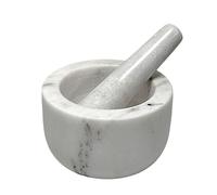 Mortaio Tazza Alta in Marmo Bianco Carrara Marble Mortar Design Home Ø 14cm