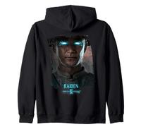 Mortal Kombat 2 Raiden Portrait Felpa con Cappuccio