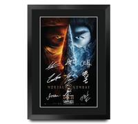 Mortal Kombat 2021 Poster Autografato Gerarchia Cornice A3 Idea Regalo