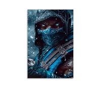 Mortal Kombat Art, poster decorativo da parete, per soggiorno, camera da letto, decorazione moderna per camera da letto, 20 x 30 cm
