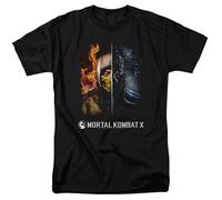 Mortal Kombat Fuoco E Ghiaccio Autorizzato T-Shirt