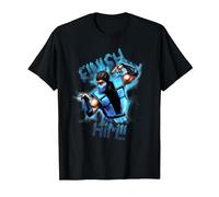 Mortal Kombat Klassic Finish Him!! Maglietta, Uomo, Nero, 6XL