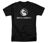 Mortal Kombat X Dragon Gioco Logo Autorizzato T-Shirt