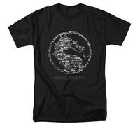 Mortal Kombat X Dragon Pietra Sigillo Gioco Logo Autorizzato T-Shirt