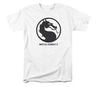 Mortal Kombat X Dragon Sigillo Gioco Logo Autorizzato T-Shirt