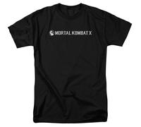 Mortal Kombat X Orizzontale Gioco Logo Autorizzato T-Shirt