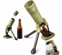 Mortar Beer Bottle Opener, 51mm Mortar Bottle Opener, Heavy-Duty Tactical Cap Launcher, Funny Hands-Free Push Down Bottles Cap Launcher, Home Party Bar Desk Decor