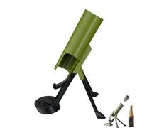 Mortar Bottle Opener,51mm Heavy Duty Tactical Cap Launcher,Beer Bottle Mortar Opener Tube,Hands Free Quick Cap Removal Tool for Soda Beer,Novelty Tool for Home Bar Party Camping Desk Decor (Large)