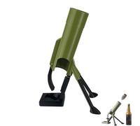 Mortar Bottle Opener,51mm Heavy Duty Tactical Cap Launcher,Beer Bottle Mortar Opener Tube,Hands Free Quick Cap Removal Tool for Soda Beer,Novelty Tool for Home Bar Party Camping Desk Decor (Small)