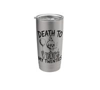 Morte ai miei ventenni, 30 anni, 30 ° compleanno lui/uomini Bicchiere termico in acciaio inox doppia parete