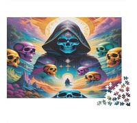 Morte dark arte Rompicapo 1000 Pezzi In Raccoglitore carta Premium, Un Puzzle Per Enigma Ultra Difficile, Ideale Per Indoor Leisure Puzzle, Il Miglior Regalo Per Gli Amanti Dei Puzzle 7