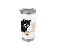 Morte di fame da cinque minuti fa Cat Bicchiere termico in acciaio inox doppia parete