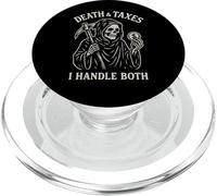 Morte e tasse Gestisco entrambi l"agente speciale dell"IRS Grim Reaper PopSockets PopGrip per MagSafe