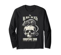 Morte Nera Tour Europeo Storia Medievale Peste Teschio Ratti Maglia a Manica