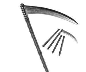 Morte Reaper Scythe Costume Halloween Prop Accessorio (4 Pezzi Kit )