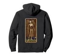 Morte tarocchi Scheletro divinazione magia Destino Felpa con Cappuccio