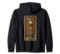 Morte tarocchi Scheletro divinazione magia Destino Felpa con Cappuccio