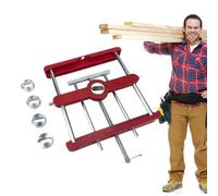 Mortise and Tenon Jig, Precision Drill Guide, 7.87x7.87x1.97 Inch, Adjustable Woodworking Tool, Durable Alignment System, Joinery Wood Crafting for Furniture Building Home Projects
