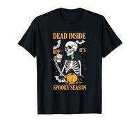 Morto-Dentro, ma la Sua spettrale Stagione Halloween Skeleton Pumpkin Maglietta