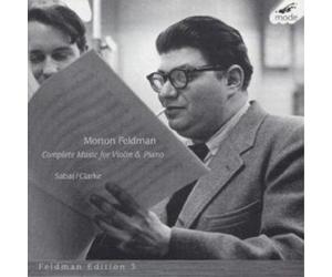 Morton Feldman Feldman: Complete Music for Violin & Piano (Sabat / Clarke) (CD)