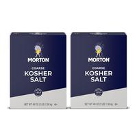Morton Sale kosher, grosso, ideale per cucinare e cuocere al forno, (1,4 kg), confezione da 2