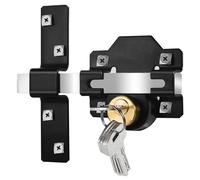 Mortrise Lock, serratura per cancello lungo per cancello in legno, chiusura a doppio lato, adatta per porte di spessore 50 mm, 5 chiavi