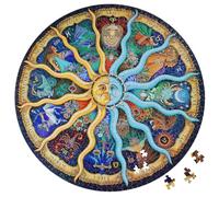 Moruska Puzzle per adulti 1000 pezzi, puzzle rotondi 1000 pezzi per adulti sfida e cool - Oroscopo zodiacale Astrologia Puzzle
