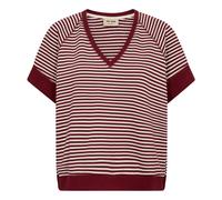 MOS MOSH - MMHolt V-Ss Stripe Sweatshirt - - Tops - Donna - Rosso - M