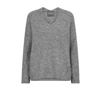 MOS MOSH - Maglia con scollo a V Grigio Melange - - Knitwear - Donna - Grigio - XS