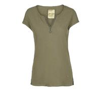 MOS MOSH - T-shirt stile Army in lino e cotone - - Tops - Donna - Verde - S