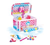 VTech Mosaic Magic Lights Scrigno Portagioie, Portagioie Bambina Luminoso, Personalizzabile con 200 Tessere Mosaico, 4 Statuine Incluse, Melodie Rilassanti, Lingua Italiana, Batterie Incluse, 5+ Anni