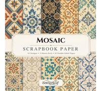 Mosaic Scrapbook Paper: Double-Sided Craft Paper - Perfect for Scrapbooking, Card Making, Junk Journaling, Collage and Mixed Media