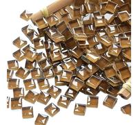 Mosaici di cristallo, Confezione da 300 tessere di mosaico in vetro autoadesive da 1 cm quadrate multicolore, materiali for il fai da te(Light Coffee)