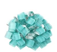 Mosaici di cristallo, Confezione da 300 tessere di mosaico in vetro autoadesive da 1 cm quadrate multicolore, materiali for il fai da te(Color 6)