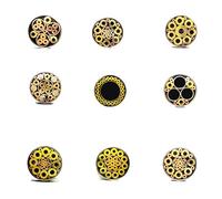 Mosaici Pin Rivetti, Rivetti a mosaico in acciaio bronzo rame 6 mm x 90 mm 21 stili(Style 5)