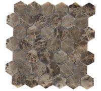 Mosaico Braun Specchio Piastrelle Pietra Naturale 42-1311 10 Mosaikplatten