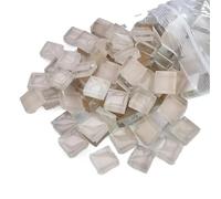 Mosaico Ceramica Piastrella Vetro 1cm x 4mm Multicolor 100 Pz(Beige)